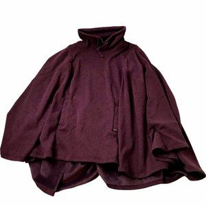 UGG Fleece Cozy Cape Poncho, Burgundy Purple L